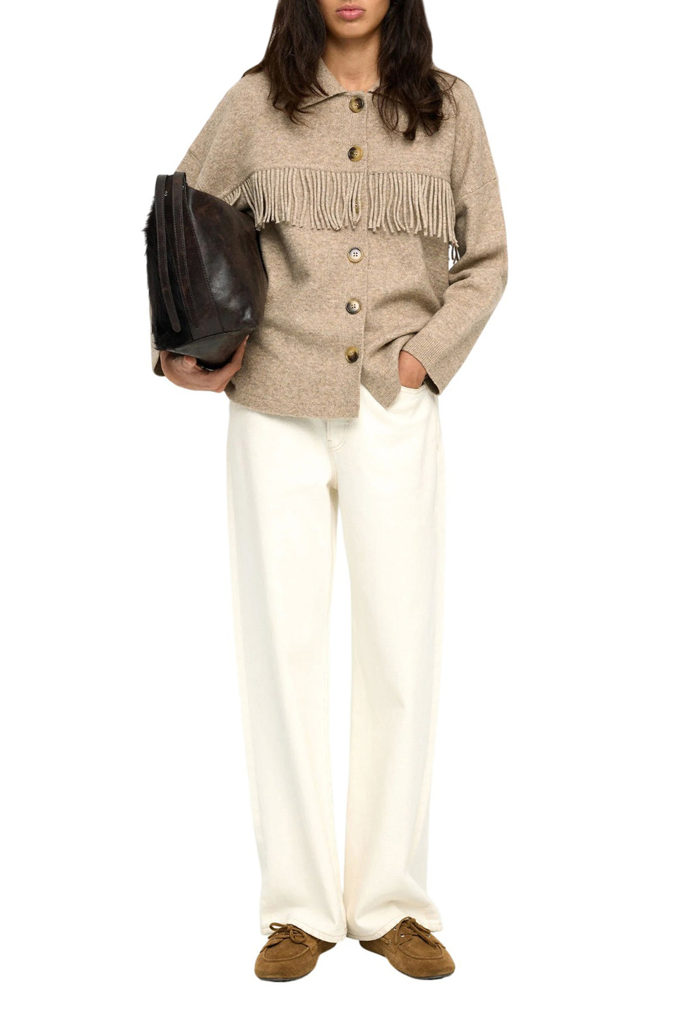 Женский Parfois Кардиган с бахромой (цвет ), артикул 241221 | Фото 2