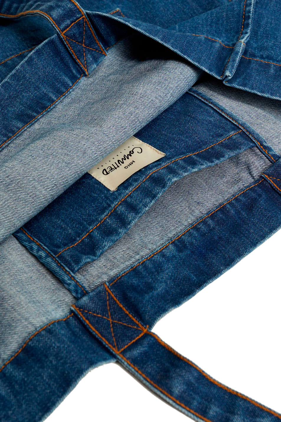 Женский Mango Джинсовая сумка-шоппер DENIM (цвет ), артикул 17075782 | Фото 4