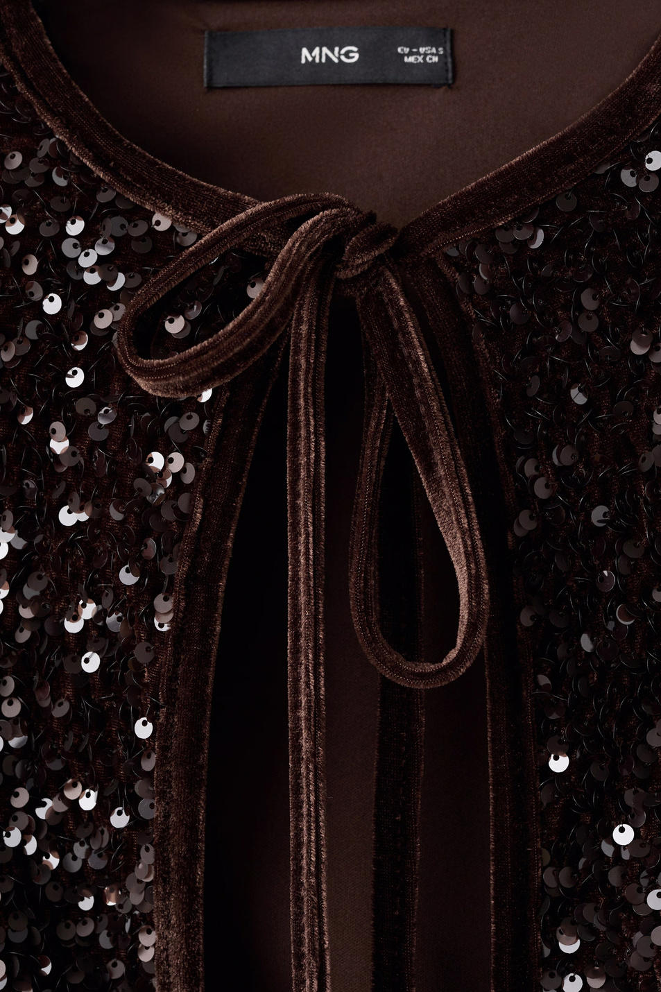 Женский Mango Жакет XTURNER с пайетками (цвет ), артикул 17089112 | Фото 6