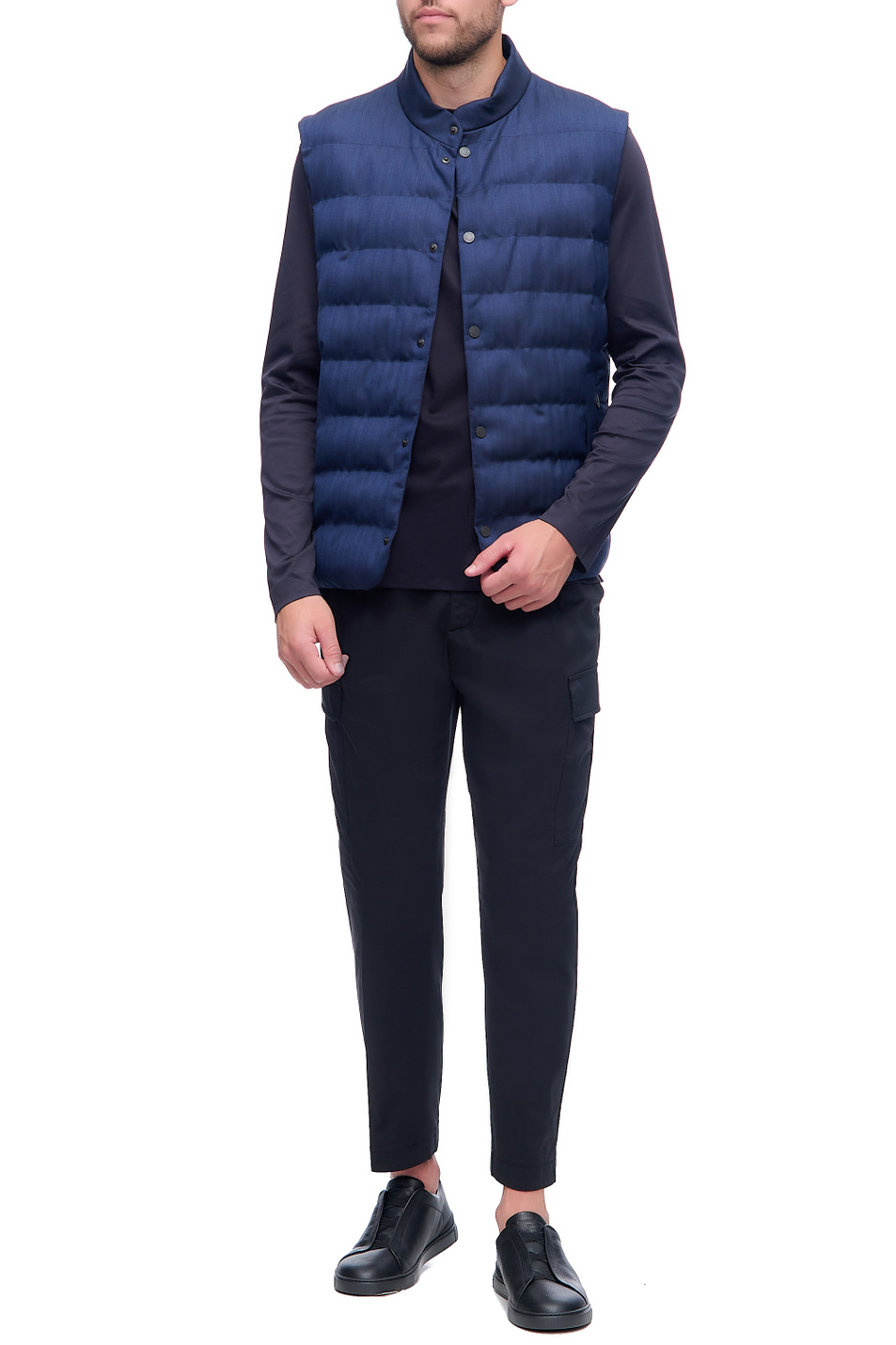 Мужской Zegna Лонгслив из натурального хлопка (цвет ), артикул VY348-ZZ642-B09 | Фото 2