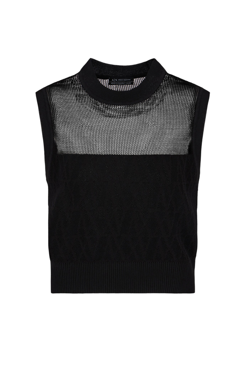 Женский Armani Exchange Топ однотонный (цвет ), артикул XW000580-AF12875 | Фото 1
