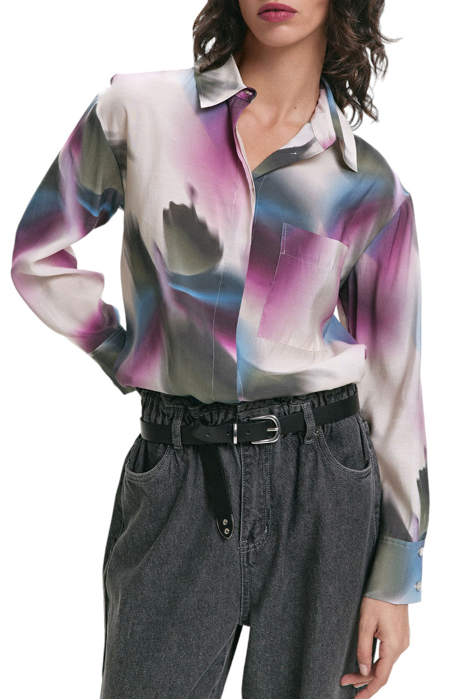 Женский Parfois Рубашка с принтом (цвет ), артикул 216451 | Фото 3