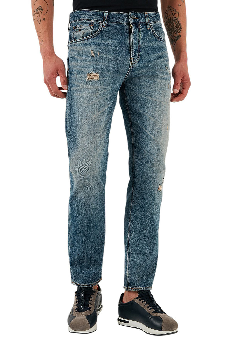 Мужской Armani Exchange Джинсы из эластичного хлопка (цвет ), артикул XM000049-AF13095 | Фото 3
