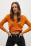 Mango Укороченный ажурный свитер FRILLA ( цвет), артикул 87000547 | Фото 3