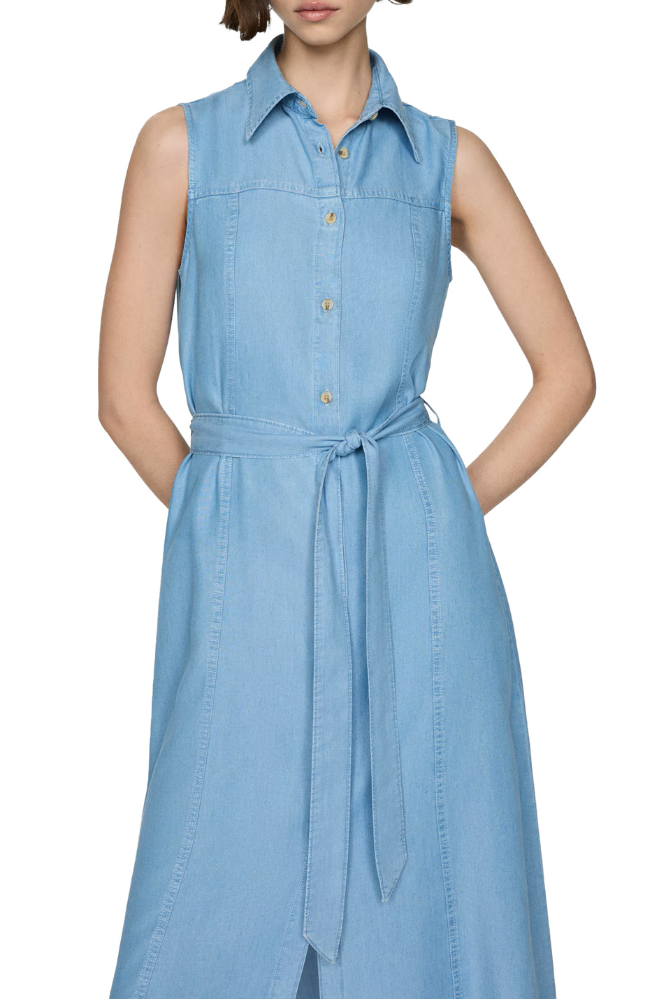 Женский Mango Платье-рубашка THEA с поясом (цвет ), артикул 77090371 | Фото 3