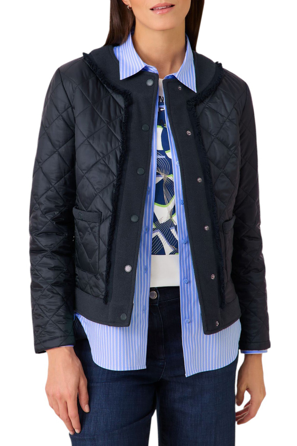 Женский Gerry Weber Куртка стеганая с накладными карманами (цвет ), артикул 550002-31000 | Фото 4