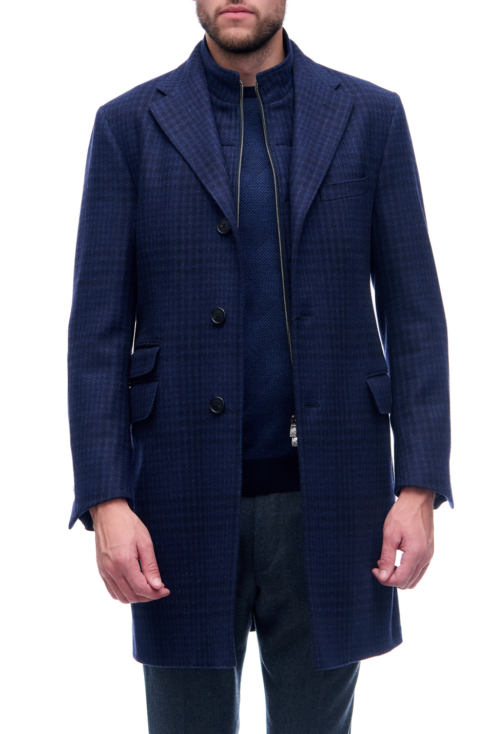 Corneliani Пальто из шерсти с добавлением кашемира (цвет ), артикул 881581-9813000 | Фото 1