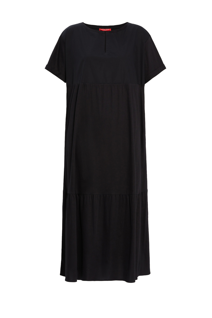 Платье MINCIO из натурального хлопка|Основной цвет:Черный|Артикул:2418621037 | Фото 1