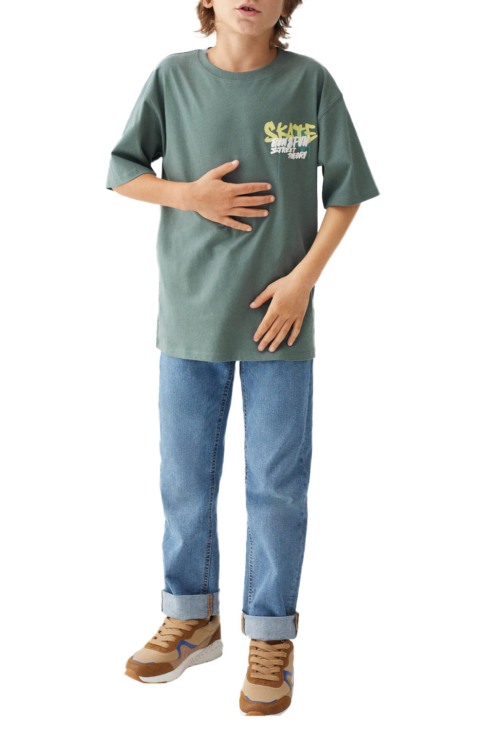 Мальчикам Mango Kids Футболка SKATE из натурального хлопка (цвет ), артикул 47002520 | Фото 3