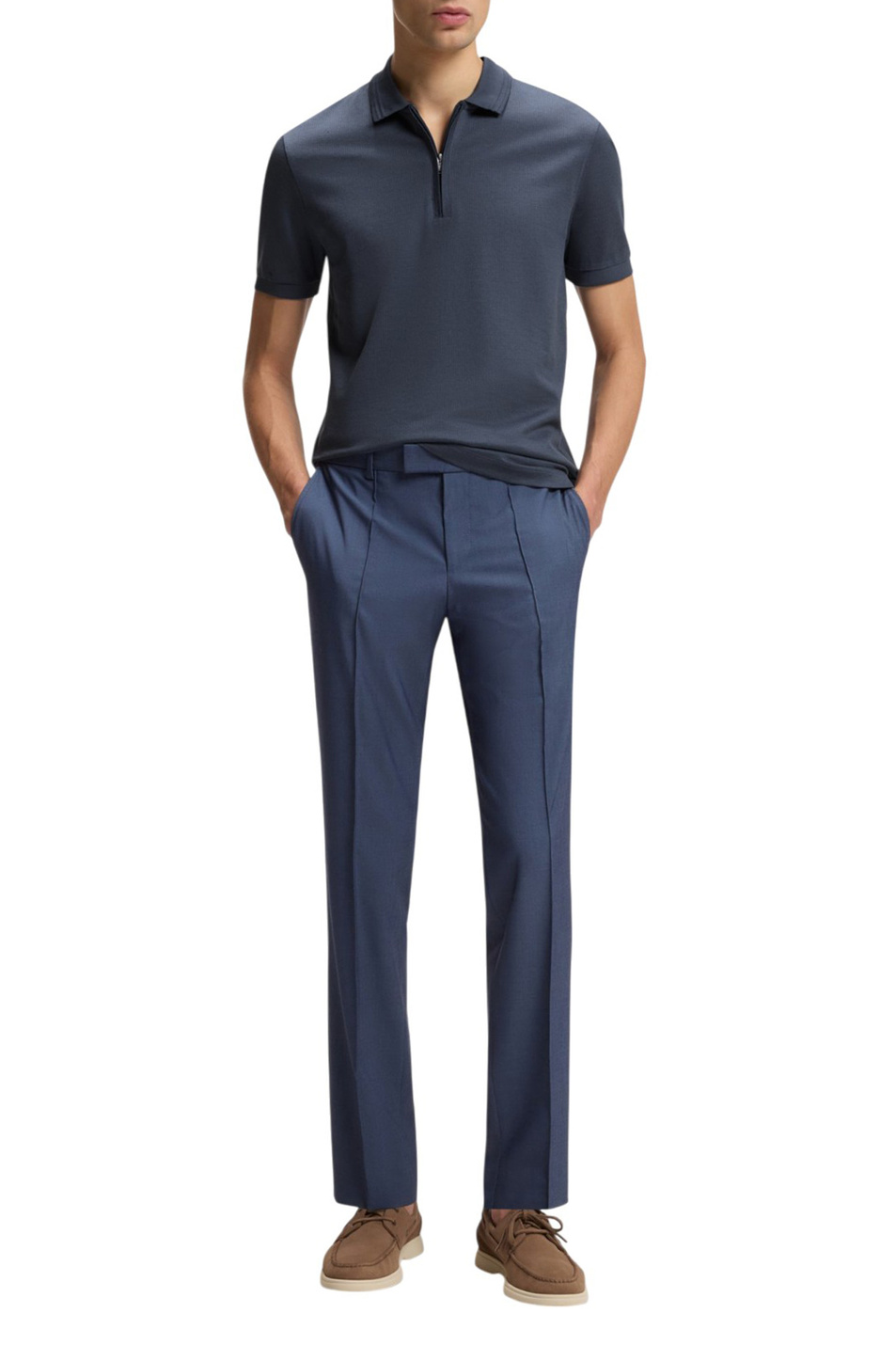 Мужской BOSS Поло Paras на молнии (цвет ), артикул 50554614 | Фото 2