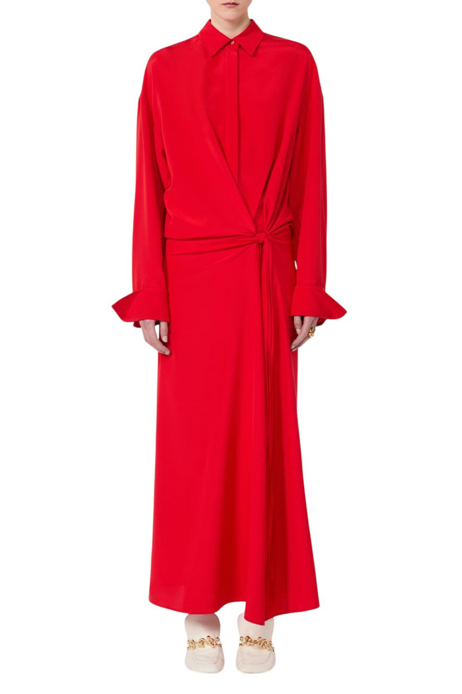 Женский Sportmax Платье SNACK из эластичного шелка (цвет ), артикул 2612221101 | Фото 3