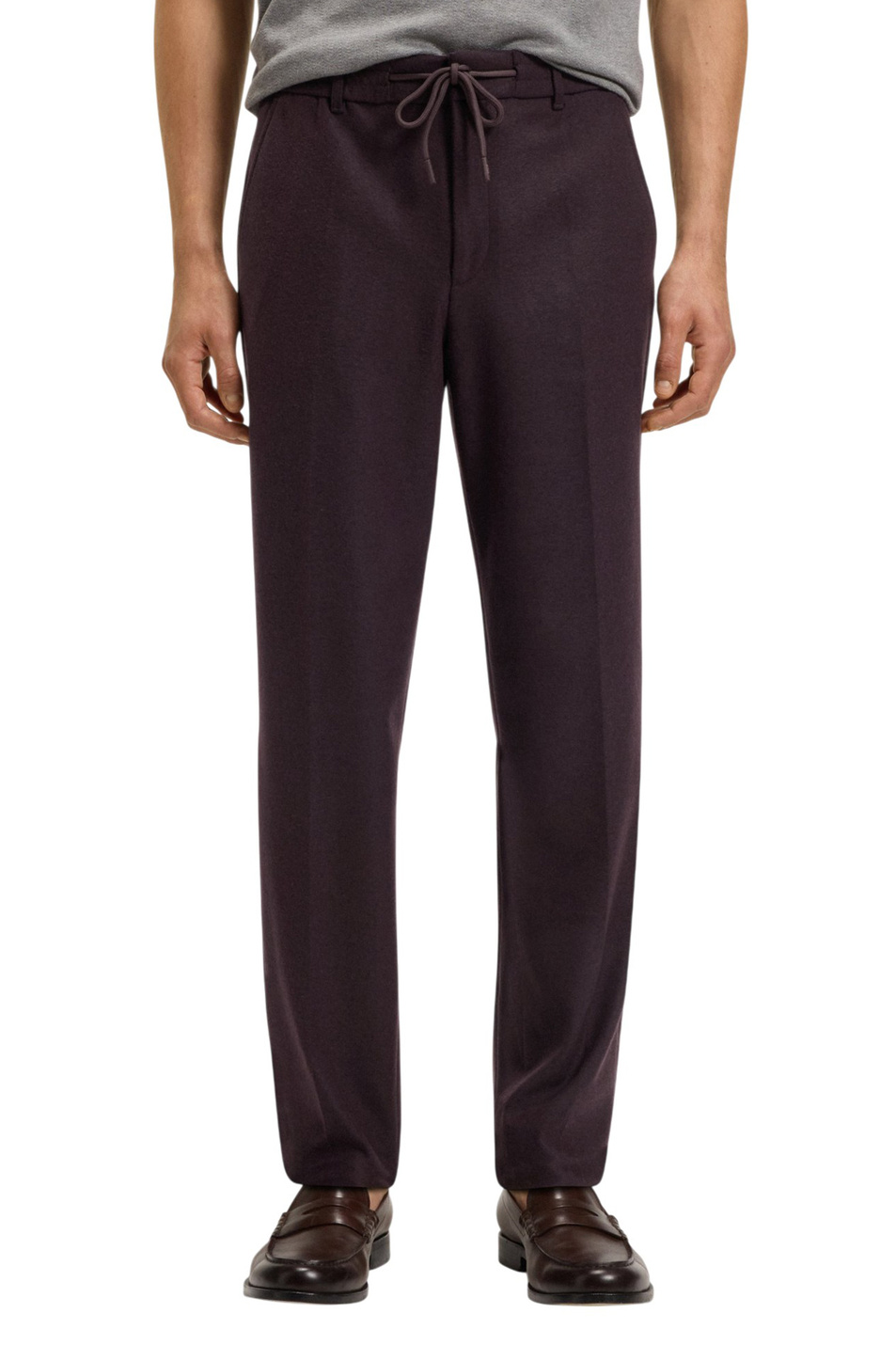 Брюки Perin зауженного кроя|Основной цвет:Бордовый Мужской BOSS Брюки Perin зауженного кроя (цвет ), артикул 50551542 | Фото 3