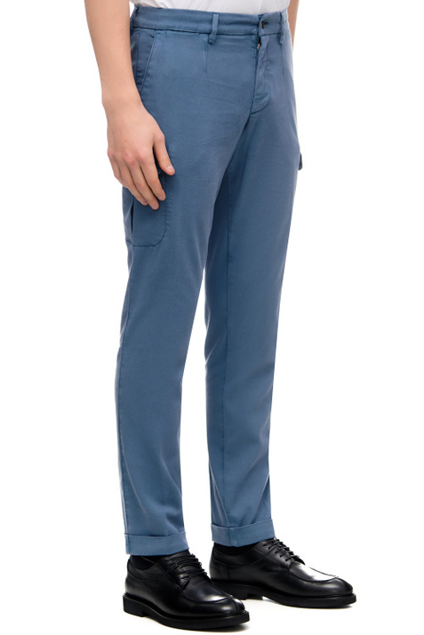 Canali Однотонные брюки-карго ( цвет), артикул 91683PT01117 | Фото 3