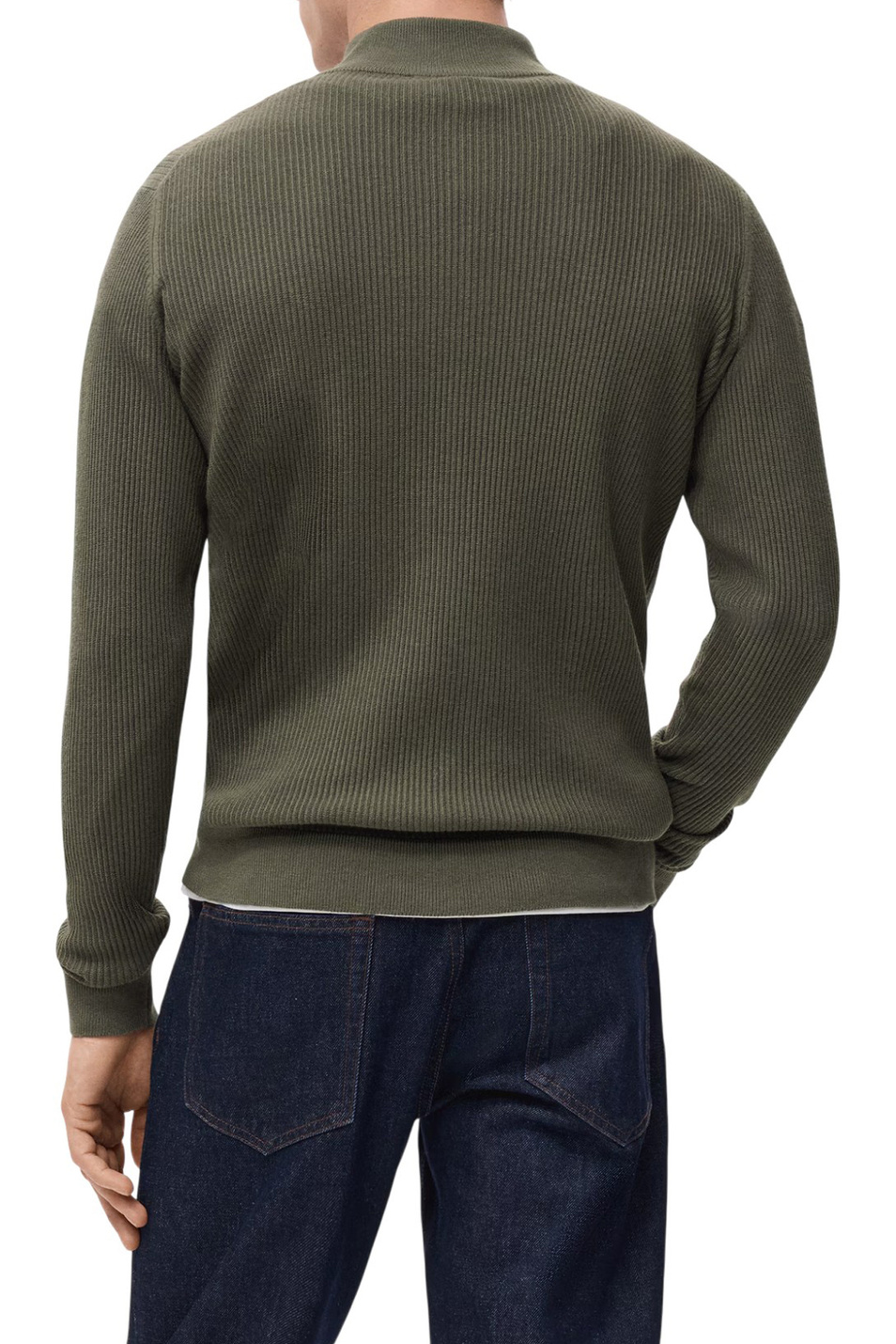 Мужской Mango Man Джемпер ANTIGUAP с застежкой-молнией (цвет ), артикул 27041283 | Фото 4