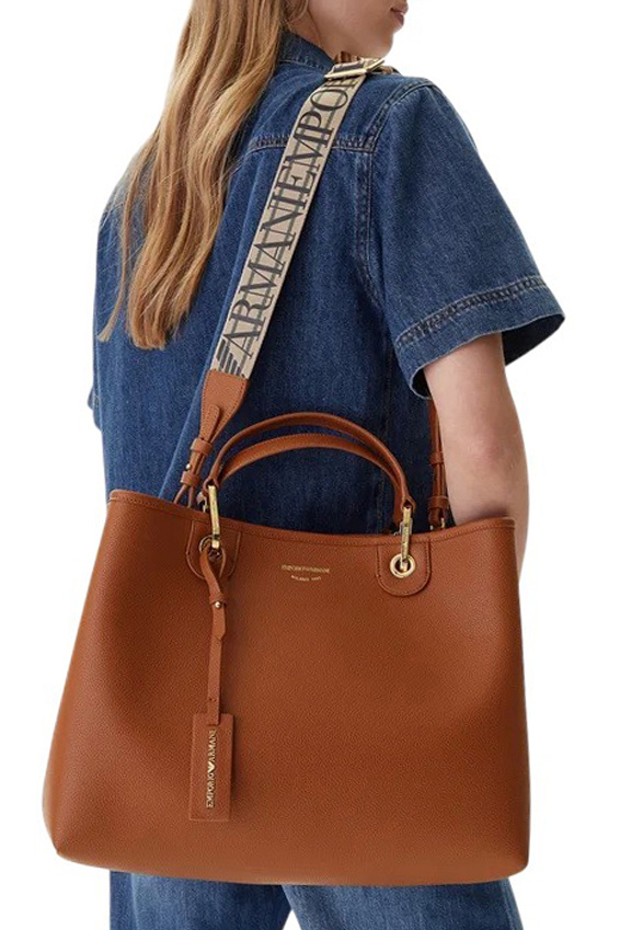 Сумка MyEA с логотипом|Основной цвет:Коричневый Женский Emporio Armani Сумка MyEA с логотипом (цвет ), артикул EW000360-AF12103 | Фото 5