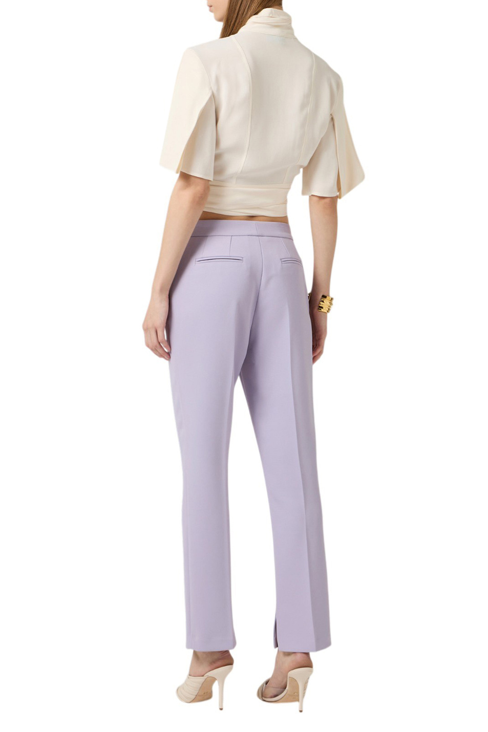 Женский Elisabetta Franchi Блузка из струящейся вискозы (цвет ), артикул CA15862E2 | Фото 4