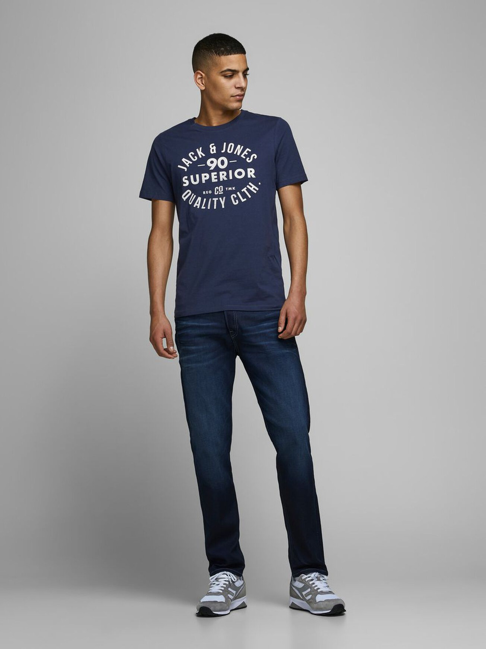Мужской Jack & Jones Футболка (цвет синий), артикул 12157339 | Фото 2