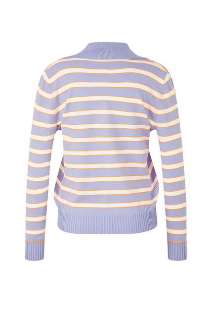 Пуловер ALMA в полоску|Основной цвет:Лиловый|Артикул:86863803 | Фото 2
