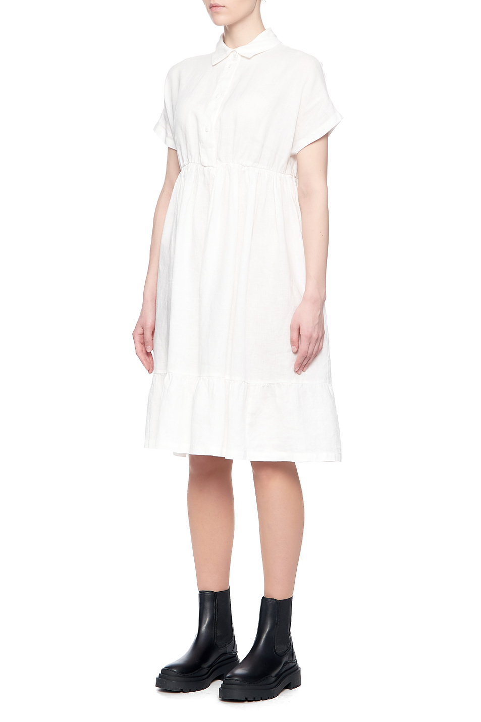 Женский Max Mara Платье-рубашка DOLMEN из чистого льна (цвет ), артикул 32210716 | Фото 4