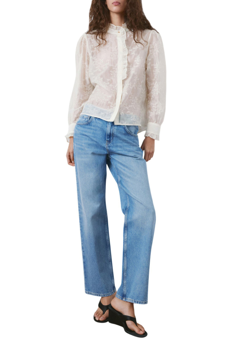 Женский Mango Блузка FILCAYA с вышивкой (цвет ), артикул 27085824 | Фото 2