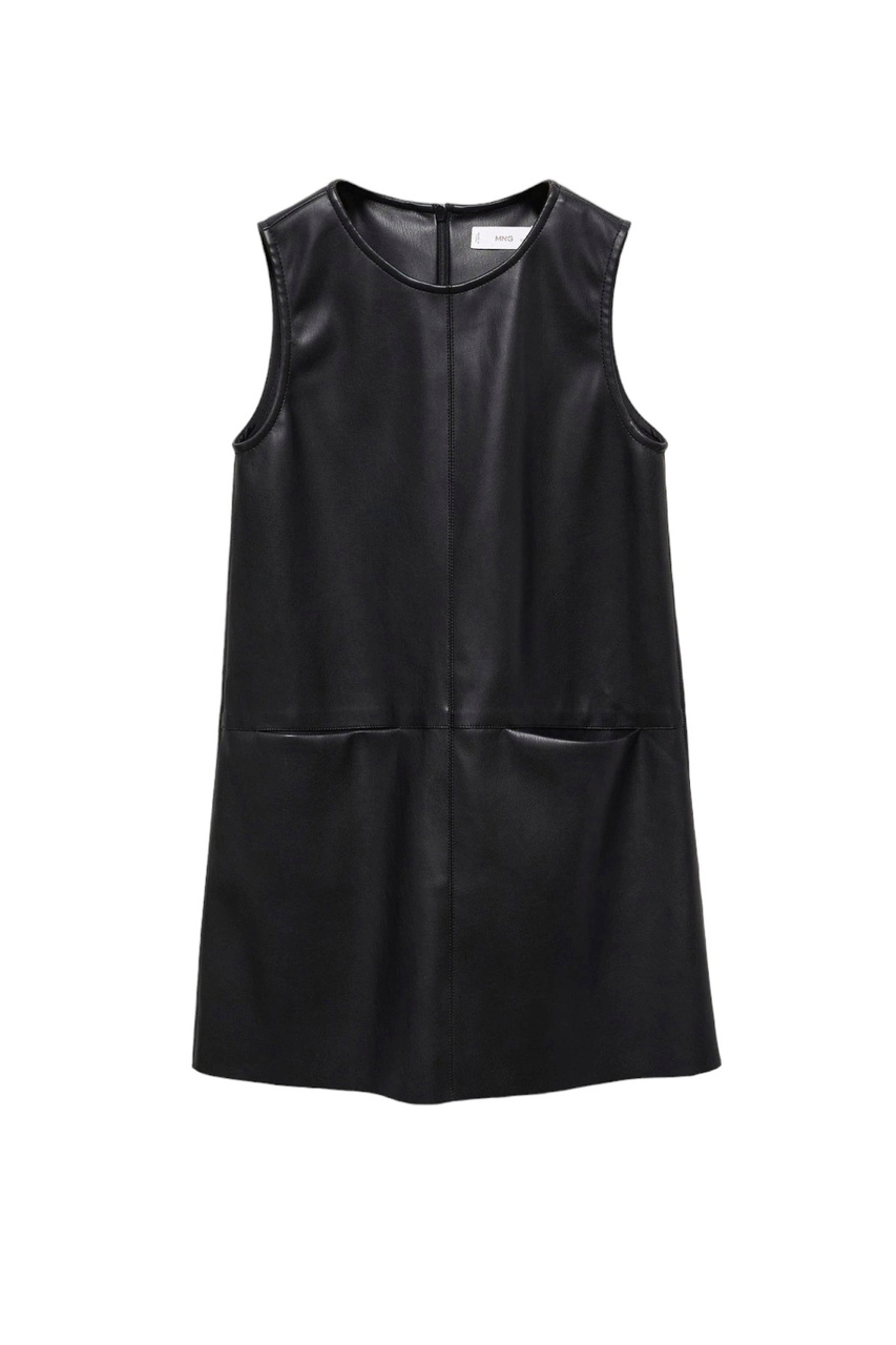 Платье PENNY из искусственной кожи|Основной цвет:Черный|Артикул:57045959 | Фото 1