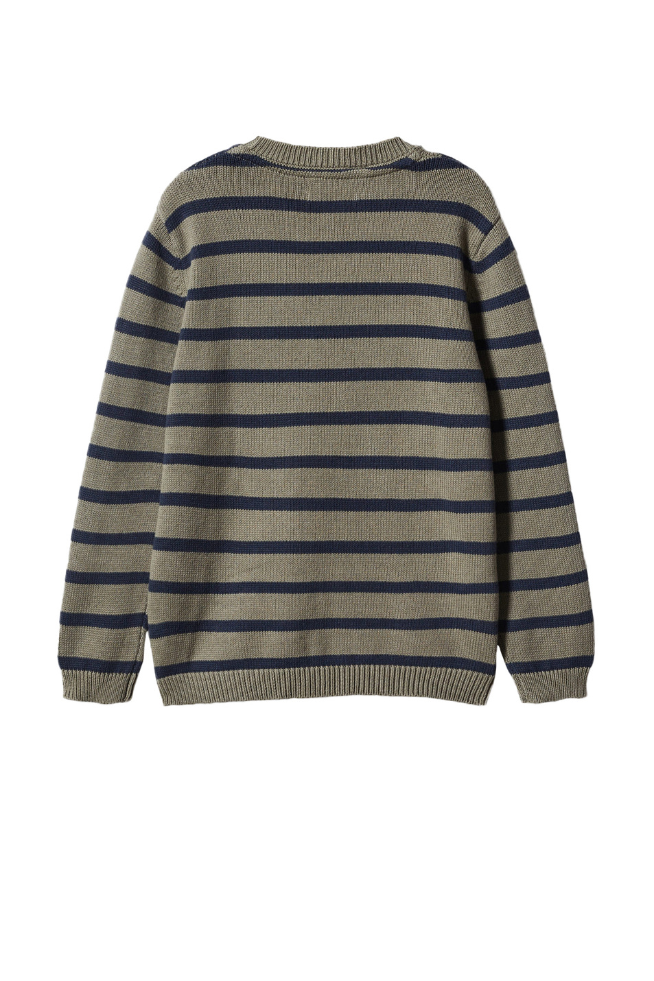 Мальчикам Mango Kids Джемпер WALLY4 из смесового хлопка в полоску (цвет ), артикул 47093253 | Фото 2