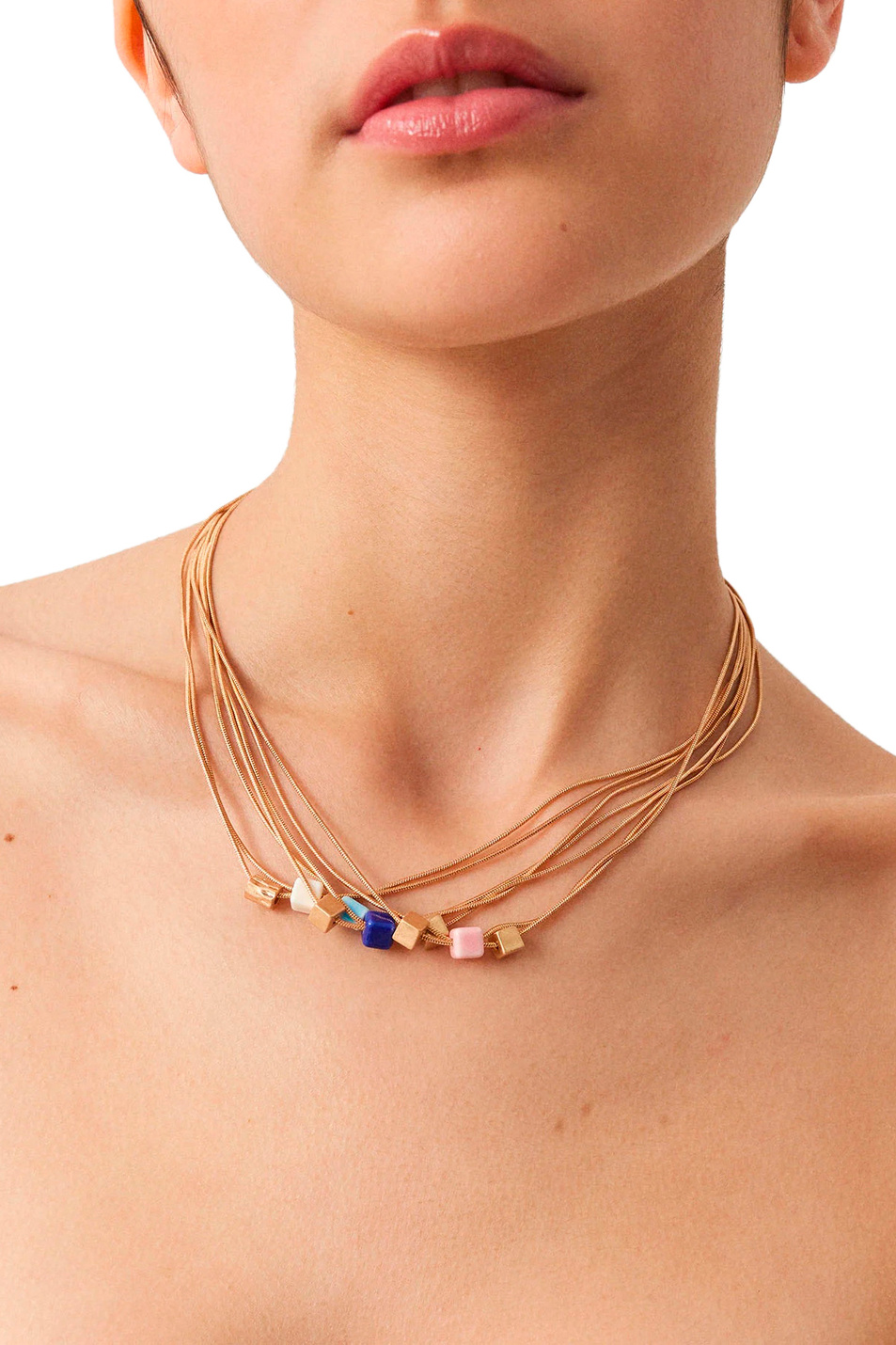 Женский Parfois Ожерелье многослойное с бусинами (цвет ), артикул 220617 | Фото 2