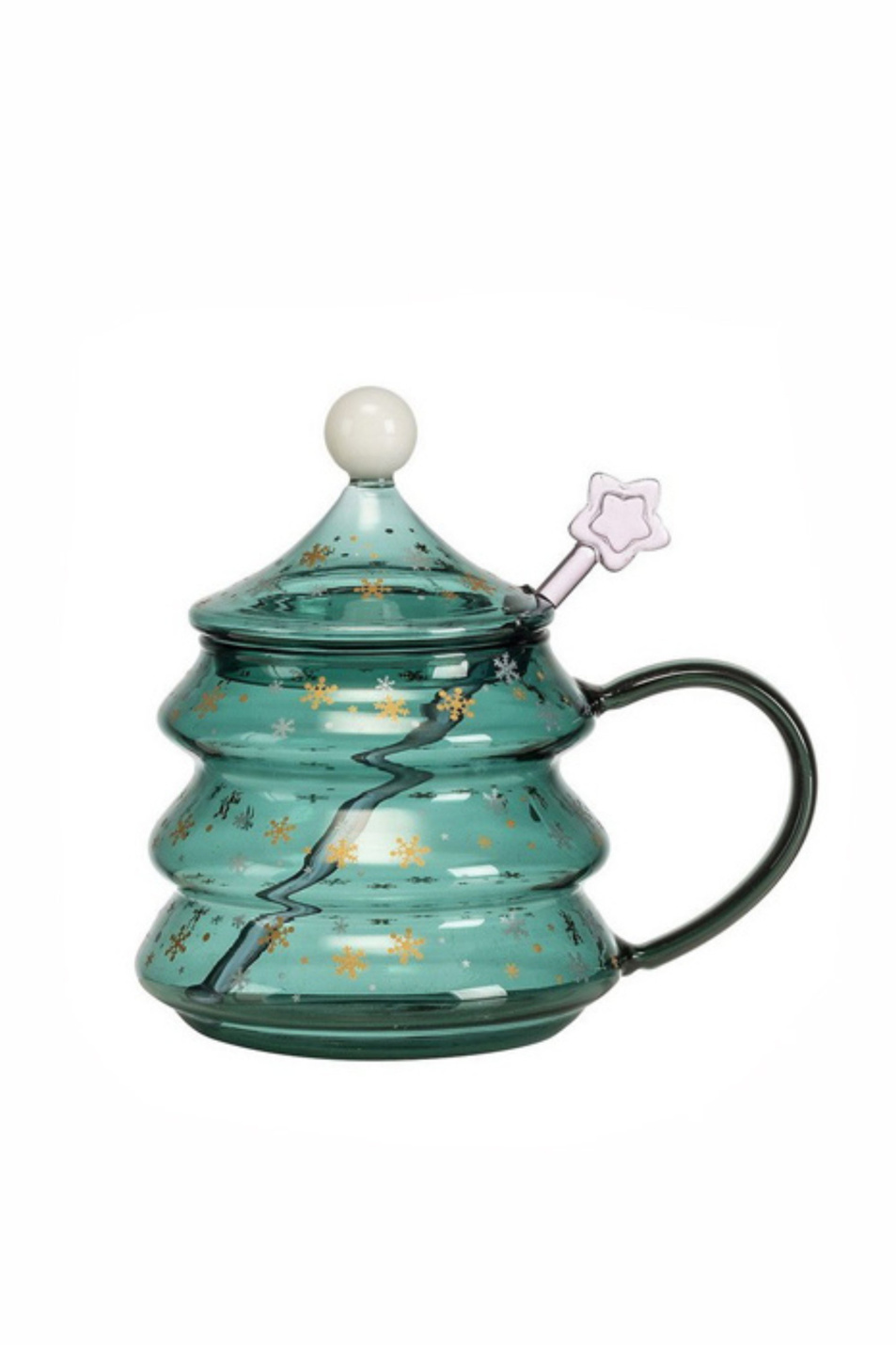 Не имеет пола Noel Кружка Christmas tea с крышкой и стеклянной палочкой, 16 см (цвет ), артикул 1023240 | Фото 1