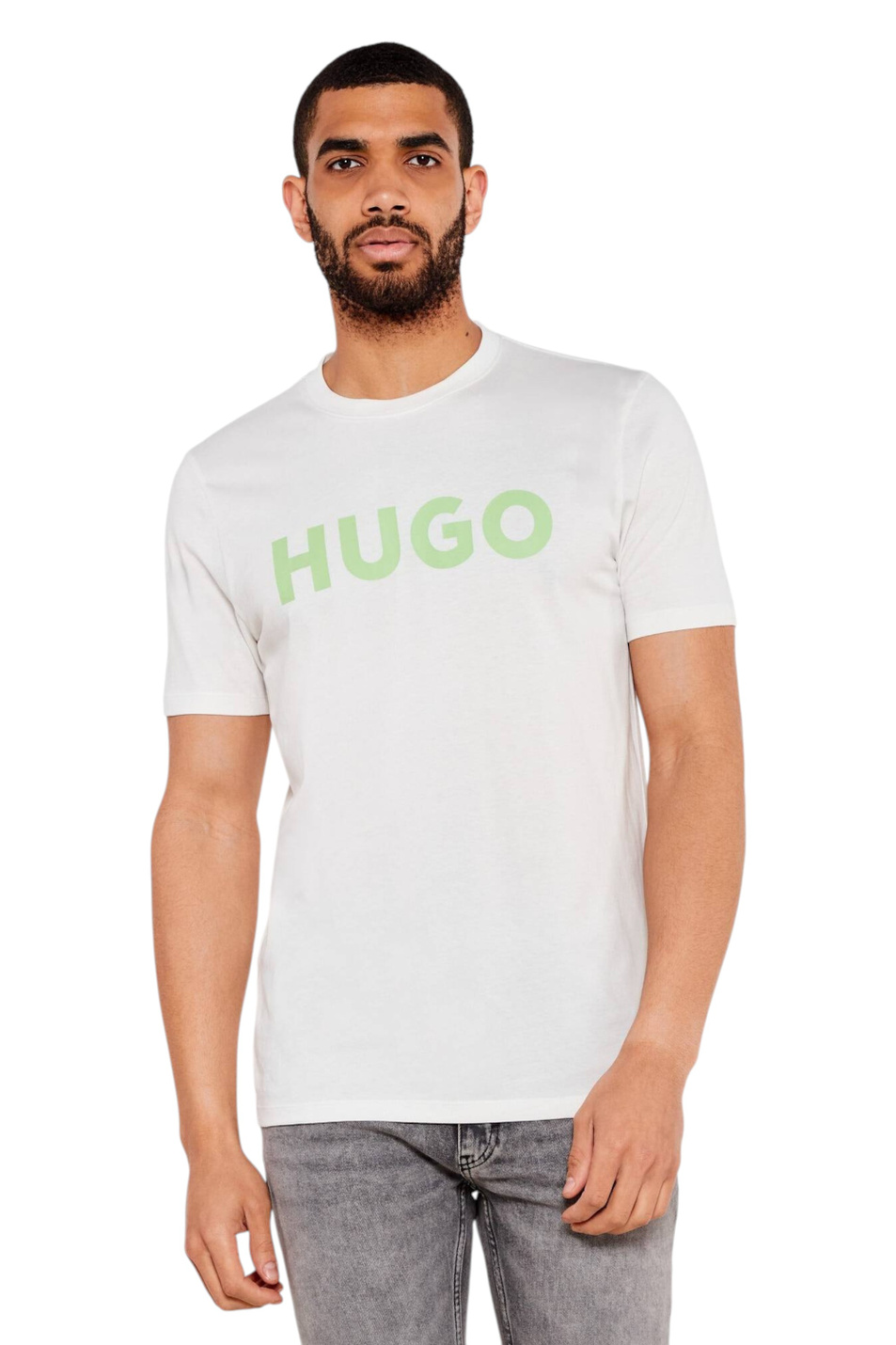 Мужской HUGO Футболка Dulivio из хлопка с логотипом (цвет ), артикул 50467556 | Фото 4