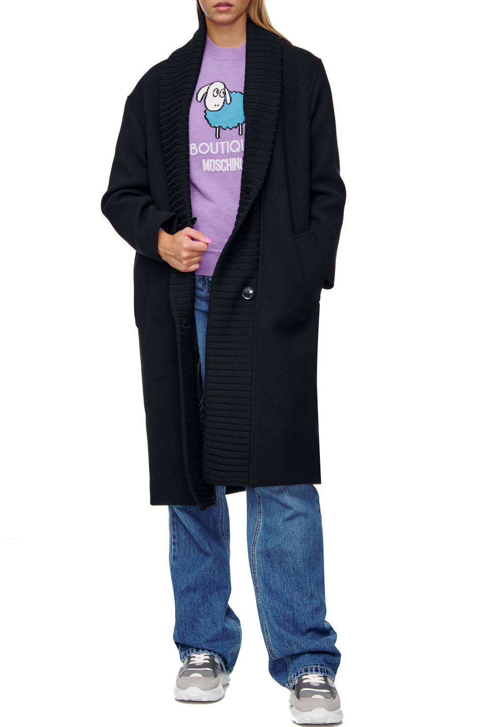 Moschino Пальто из смесовой шерсти на пуговицах (цвет ), артикул A0604-6115 | Фото 4