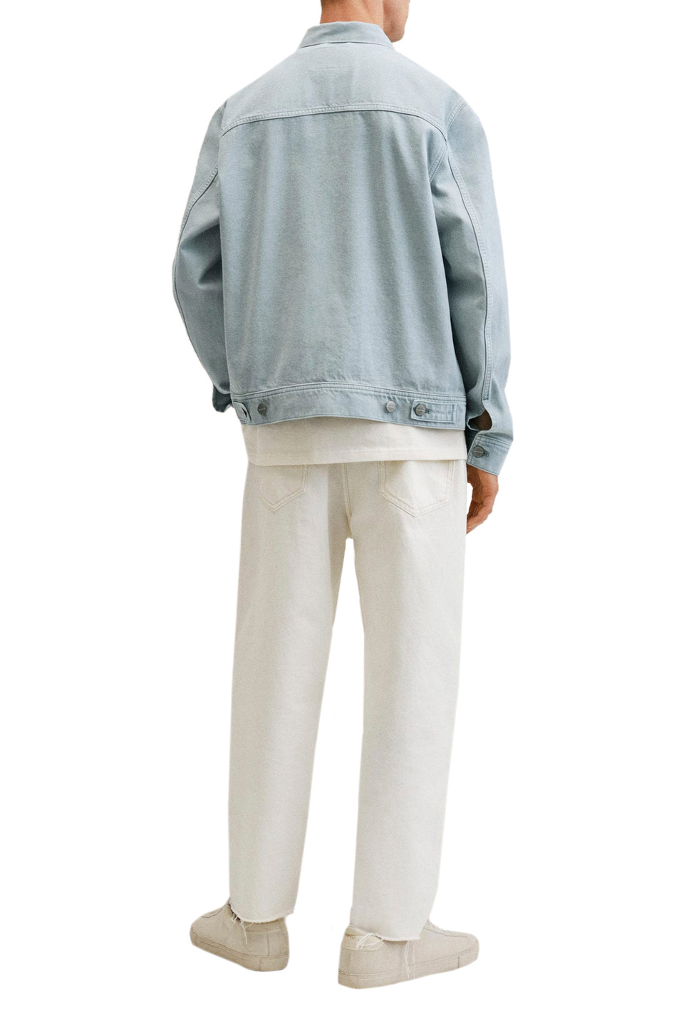 Мужской Mango Man Джинсовая куртка BRYAN с карманами (цвет ), артикул 27062509 | Фото 4