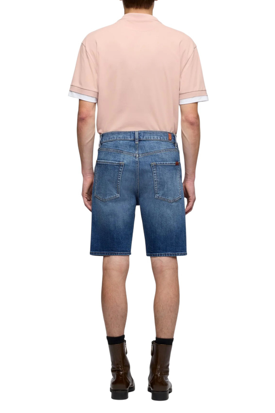 Мужской 7 for all Mankind Джинсовые шорты из эластичного хлопка (цвет ), артикул 7TH50A56 | Фото 4