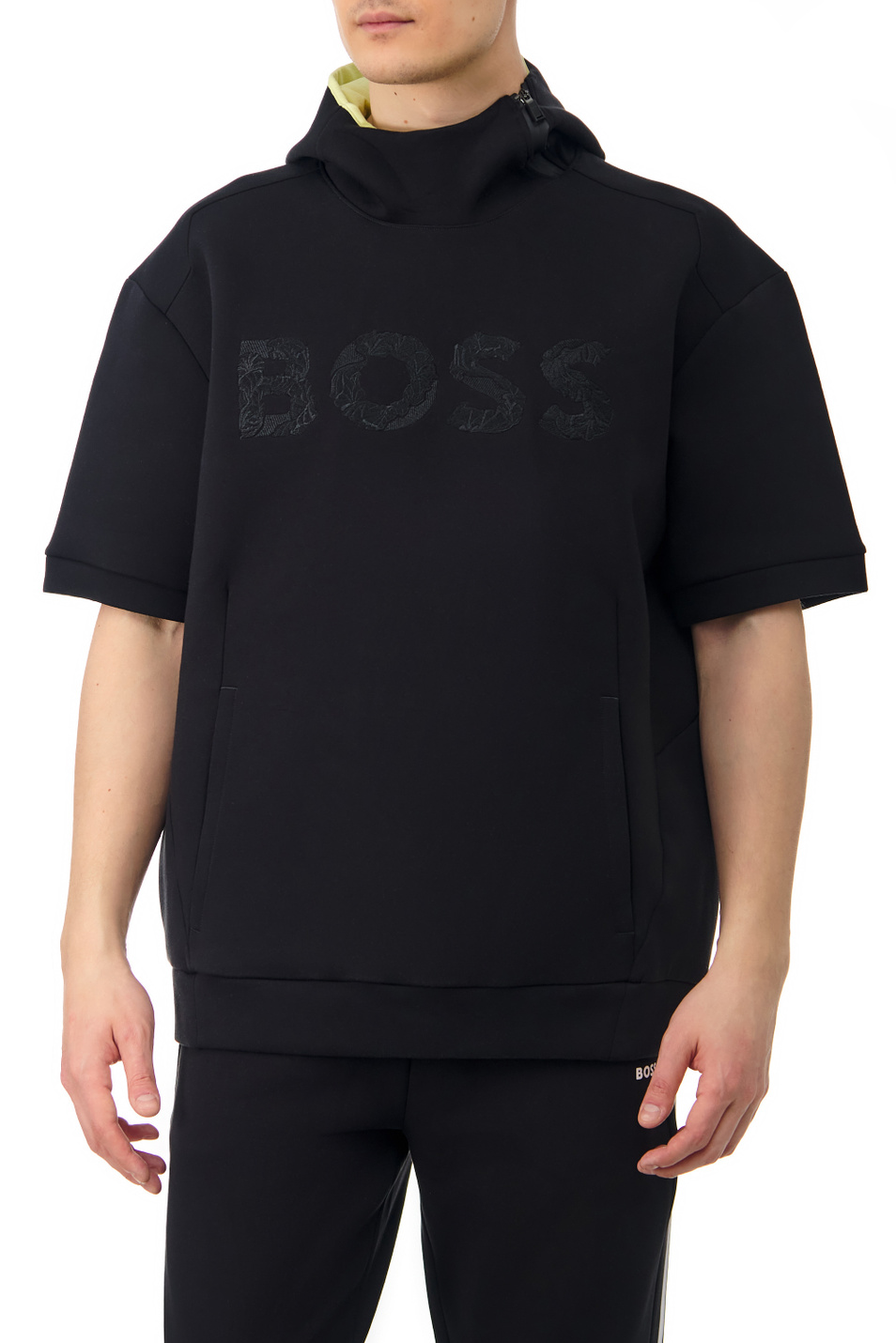BOSS Толстовка с коротким рукавом и логотипом (цвет ), артикул 50466243 | Фото 1