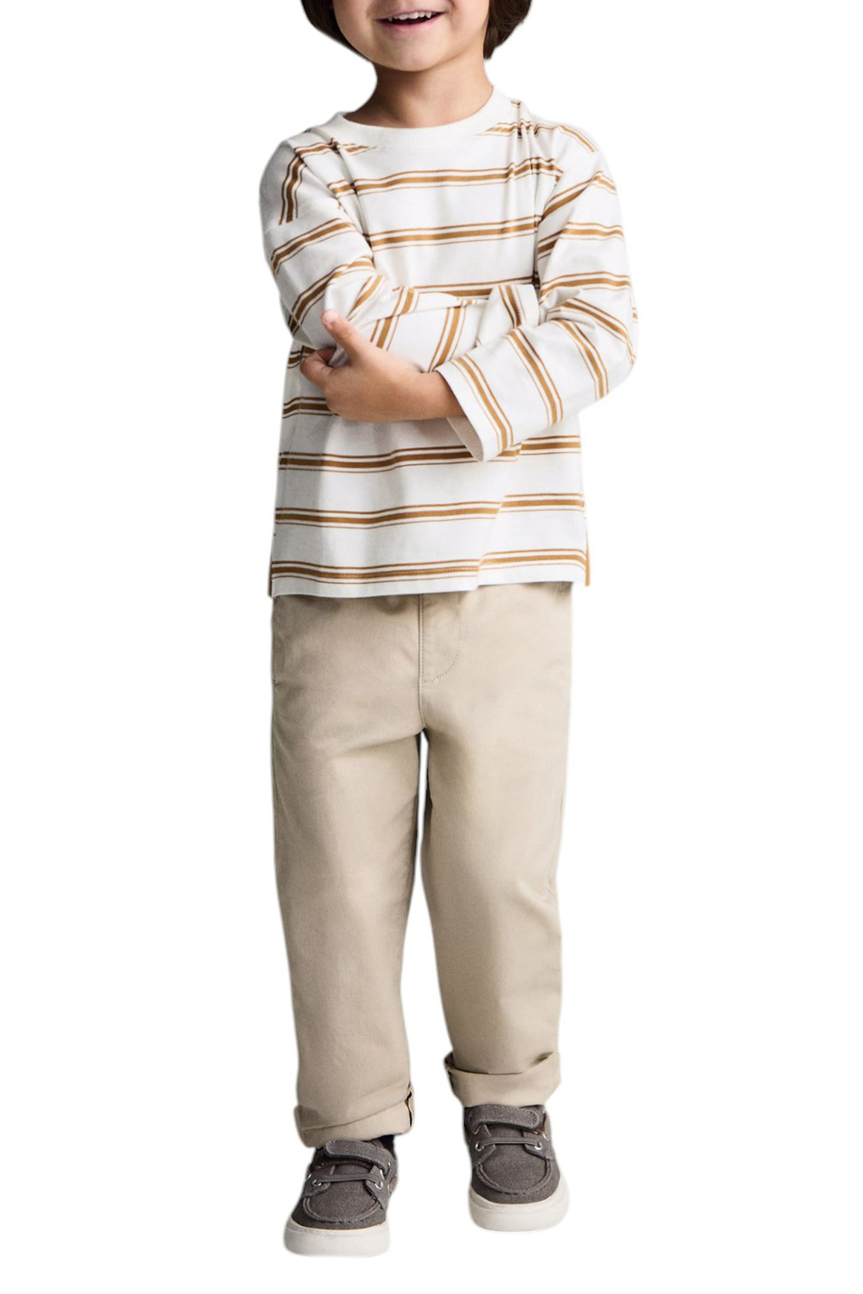 Мальчикам Mango Kids Лонгслив TRIPLE из хлопка (цвет ), артикул 87070629 | Фото 3