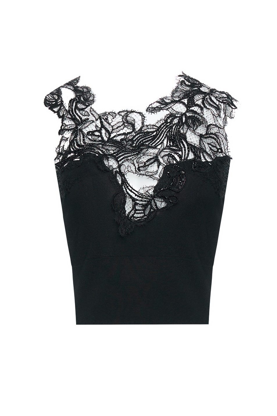 Женский ERMANNO SCERVINO Топ с кружевом (цвет ), артикул D465L334APCTL | Фото 1