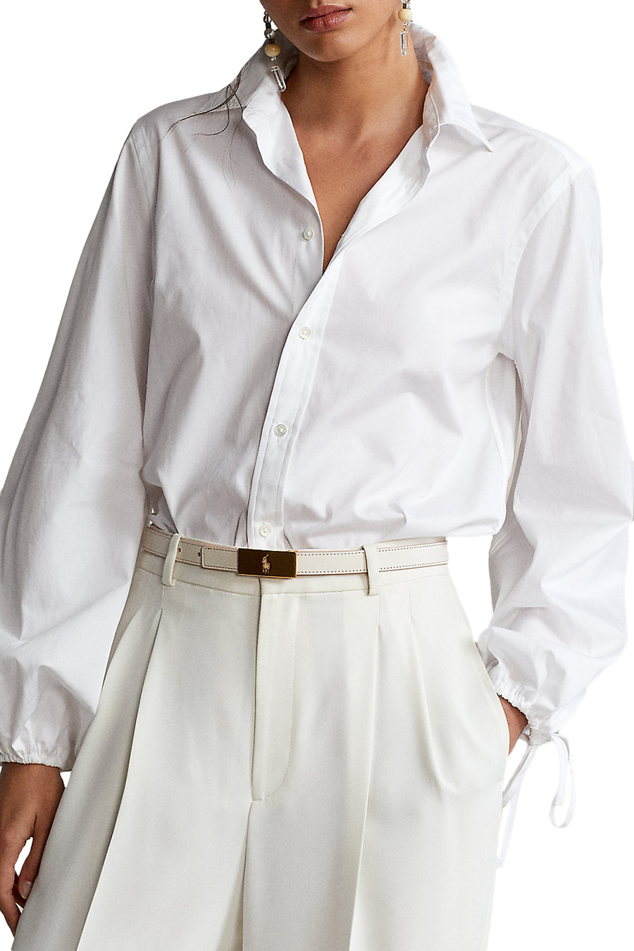 Polo Ralph Lauren Рубашка из поплина с кулиской на рукавах (цвет ), артикул 211857005001 | Фото 3