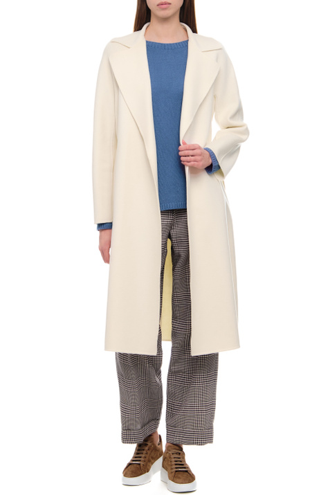 Max Mara Пальто CLES из шерсти, шелка и кашемира ( цвет), артикул 2360110137 | Фото 4