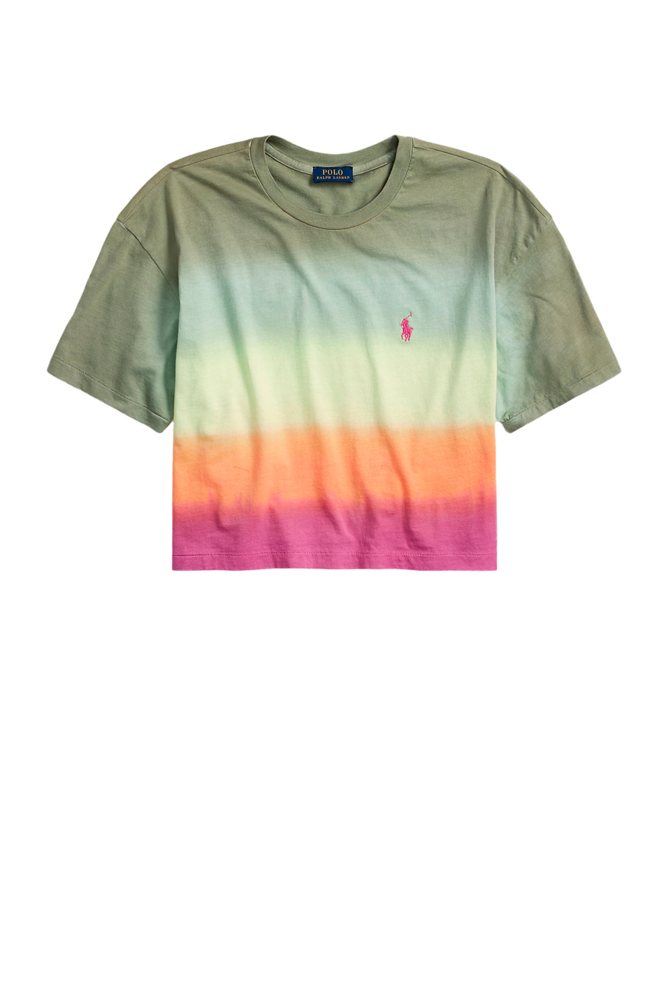 Женский Polo Ralph Lauren Укороченная футболка с принтом "омбре" (цвет ), артикул 211856678001 | Фото 1