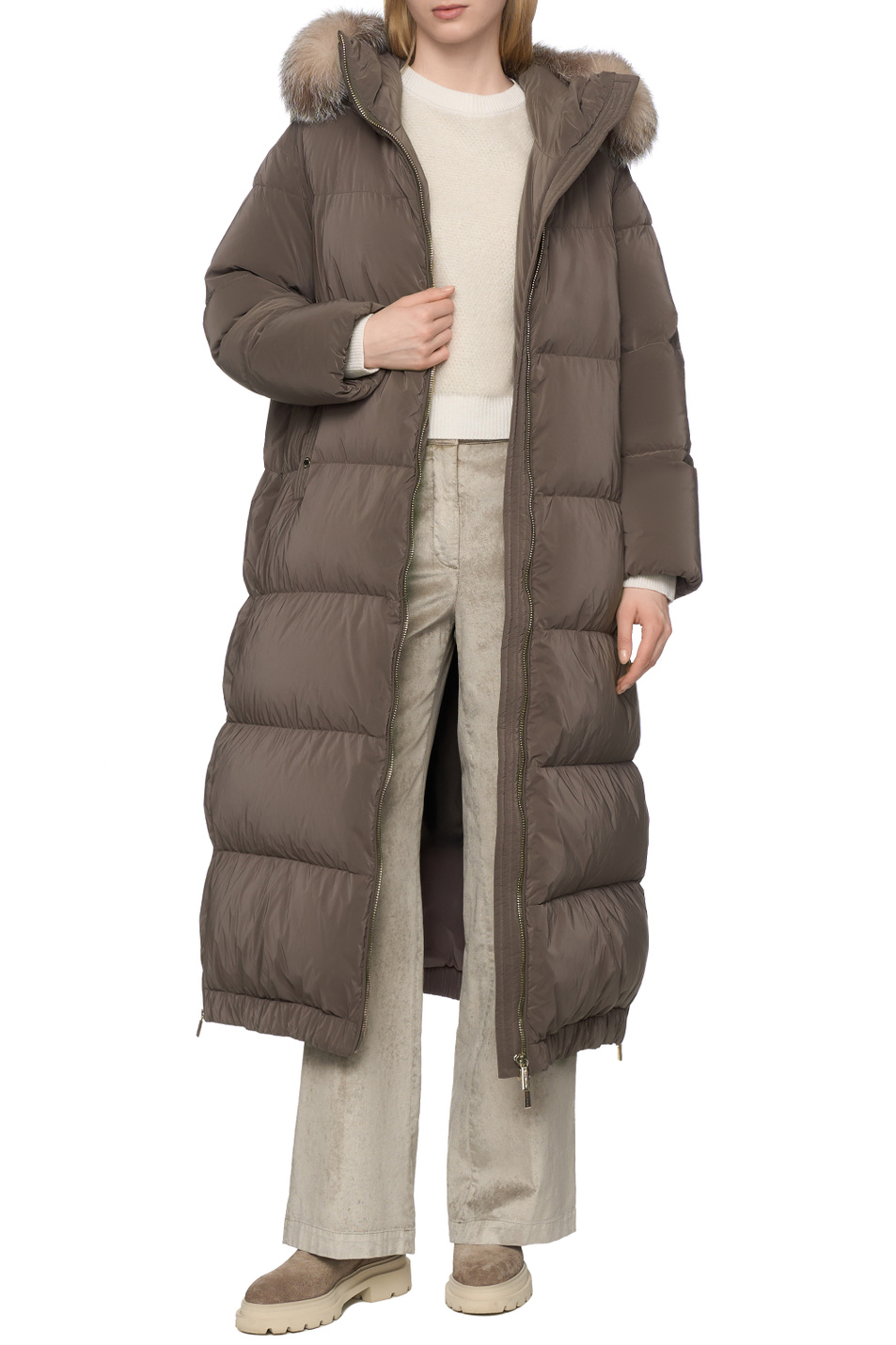 Женский MooRER Пальто MAGDA-OS стеганое (цвет ), артикул MODPI100193-TEPA221-MAGDA | Фото 2