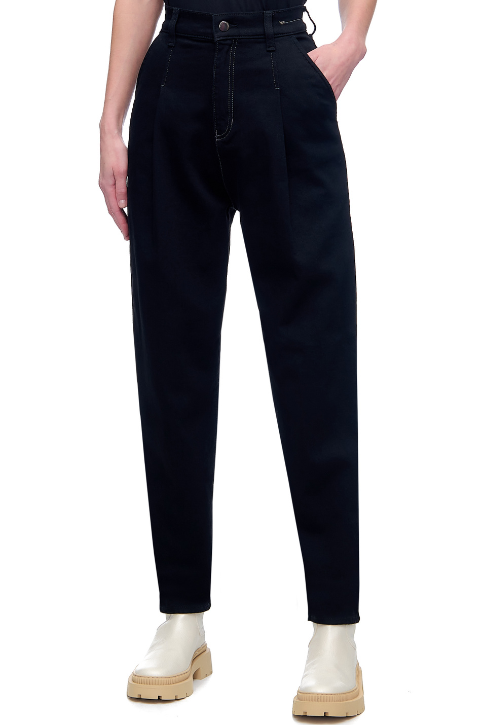Женский Emporio Armani Джинсы из эластичного хлопка (цвет ), артикул 6K2J71-2DK9Z | Фото 1