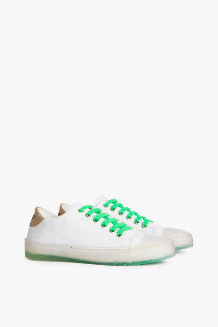 Низкие кроссовки из текстиля|Основной цвет:Белый|Артикул:FWW36091A.13141 | Фото 2