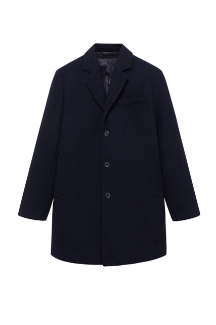 Пальто HAKE из смесовой шерсти|Основной цвет:Синий|Артикул:17005529 | Фото 1