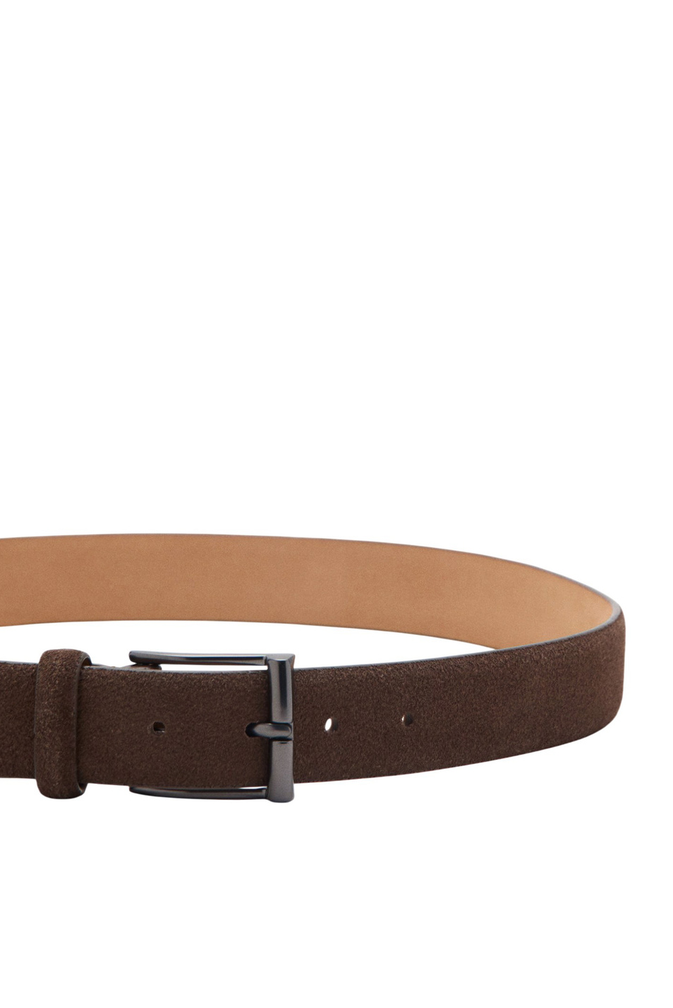 Мужской Mango Man Ремень DUBLIN замшевый (цвет ), артикул 27094409 | Фото 3