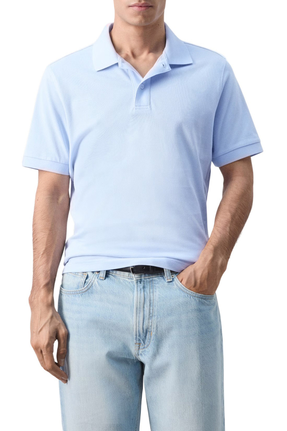 Мужской Mango Man Поло REA из хлопка (цвет ), артикул 27024427 | Фото 3