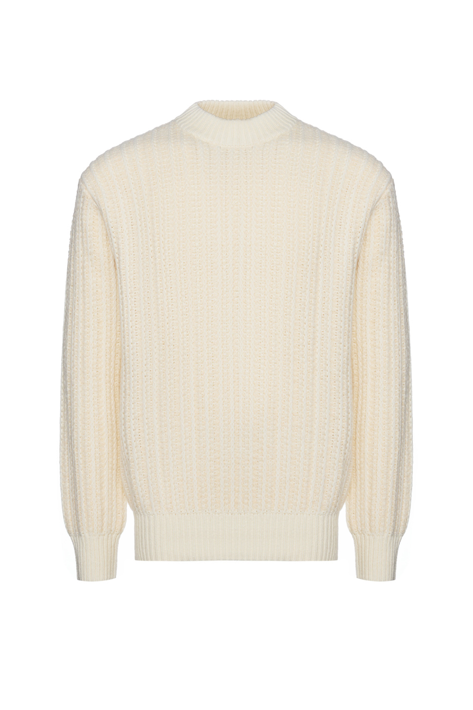 Свитер Korth из смесовой шерсти|Основной цвет:Бежевый Мужской BOSS Свитер Korth из смесовой шерсти (цвет ), артикул 50548687 | Фото 1