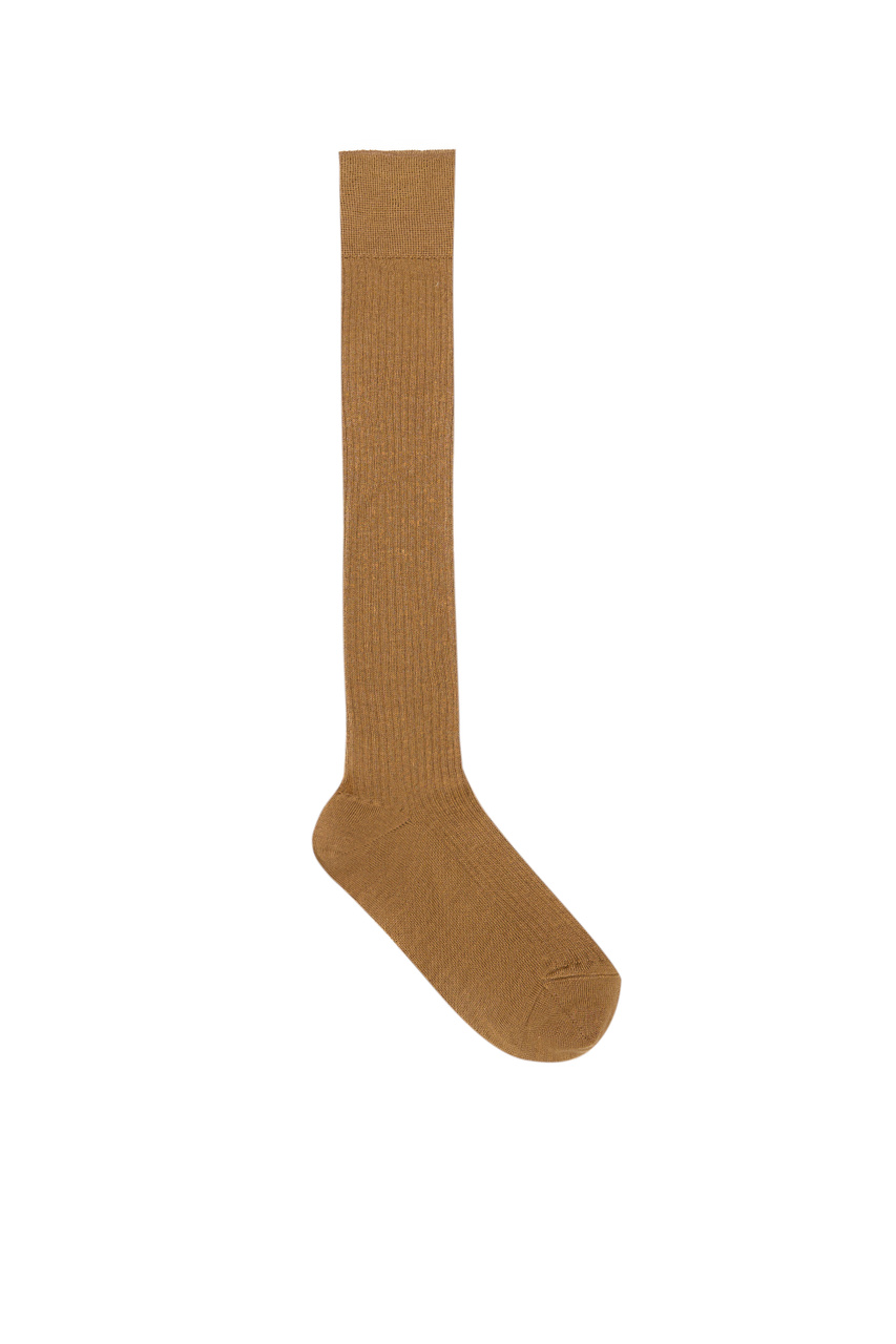 Носки FAUNA из шерсти и шелка|Основной цвет:Коричневый|Артикул:2345560134 | Фото 1