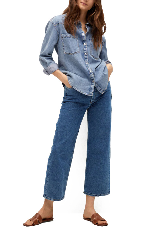 Mango Укороченные джинсы GABRIELA с завышенной талией (цвет ), артикул 87046325 | Фото 2