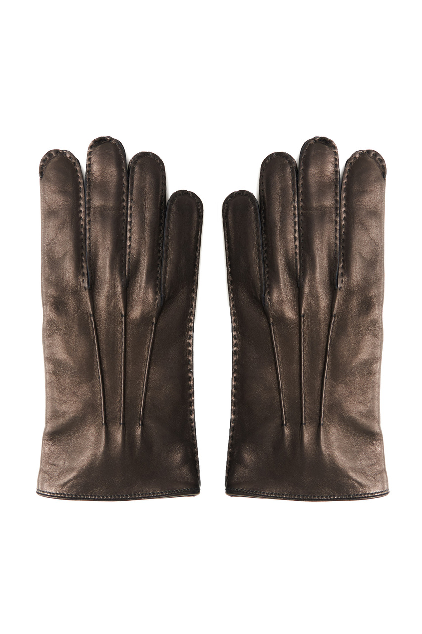 Перчатки из натуральной кожи|Основной цвет:Черный|Артикул:Z4G02G-G42-BK1 | Фото 1