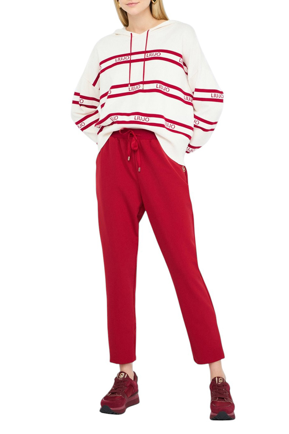 Женский Liu Jo Худи из смесовой вискозы с логотипом (цвет ), артикул TF5216MS63L | Фото 2