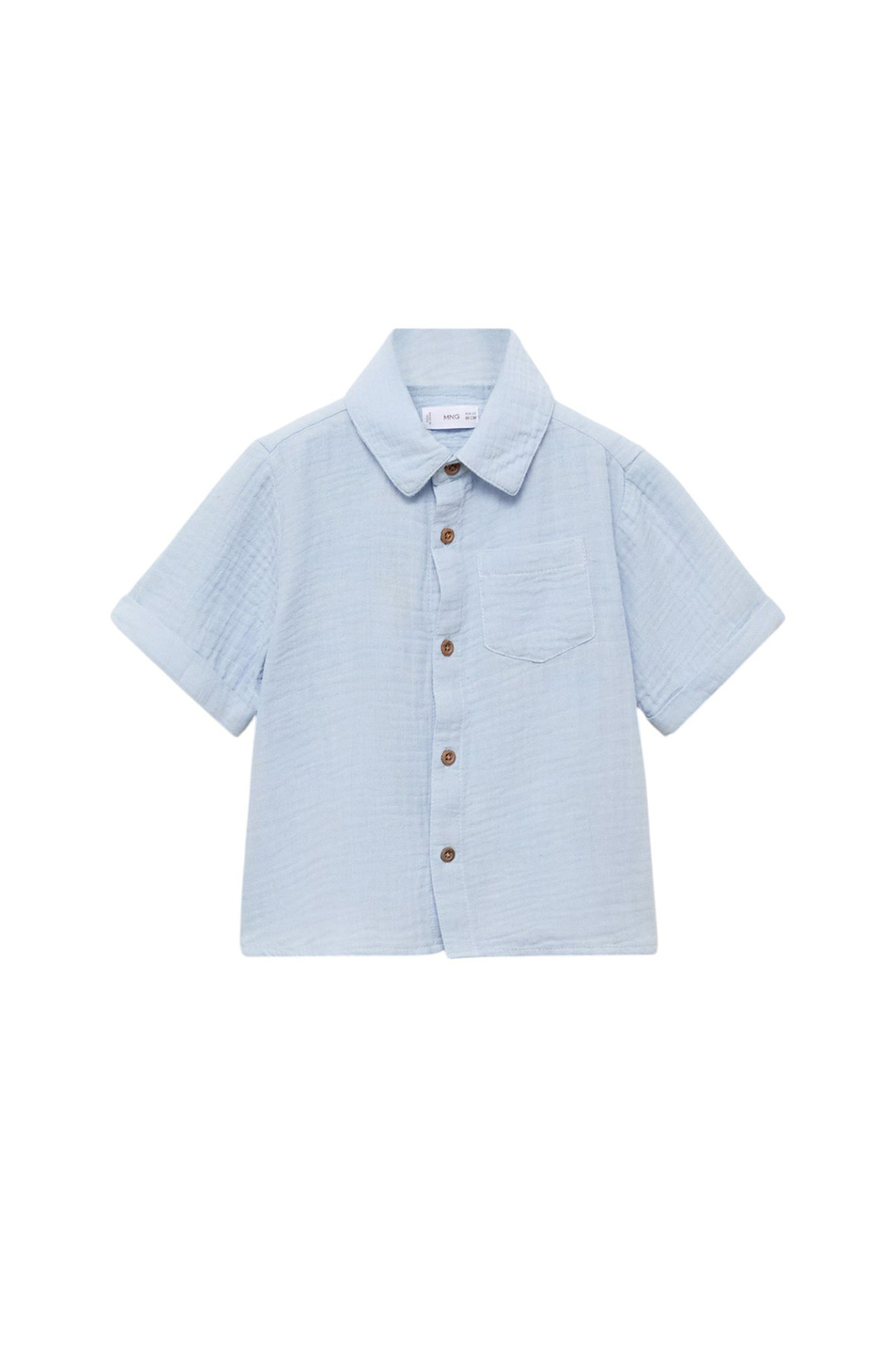 Мальчикам Mango Kids Рубашка ADRIA из хлопка (цвет ), артикул 87015944 | Фото 1